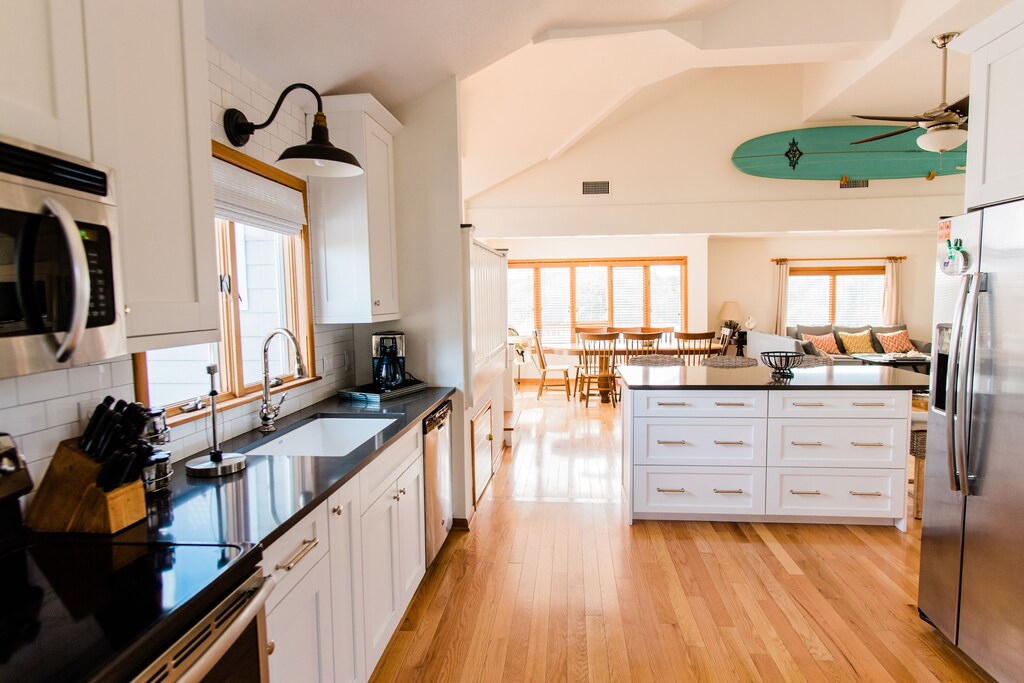 a large open kitchen