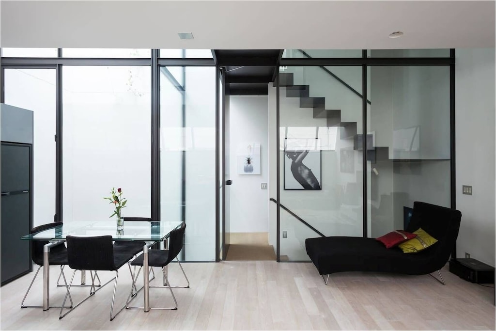 vacation rentals near tokyo stadium | stunning modern home with an interior courtyard garden