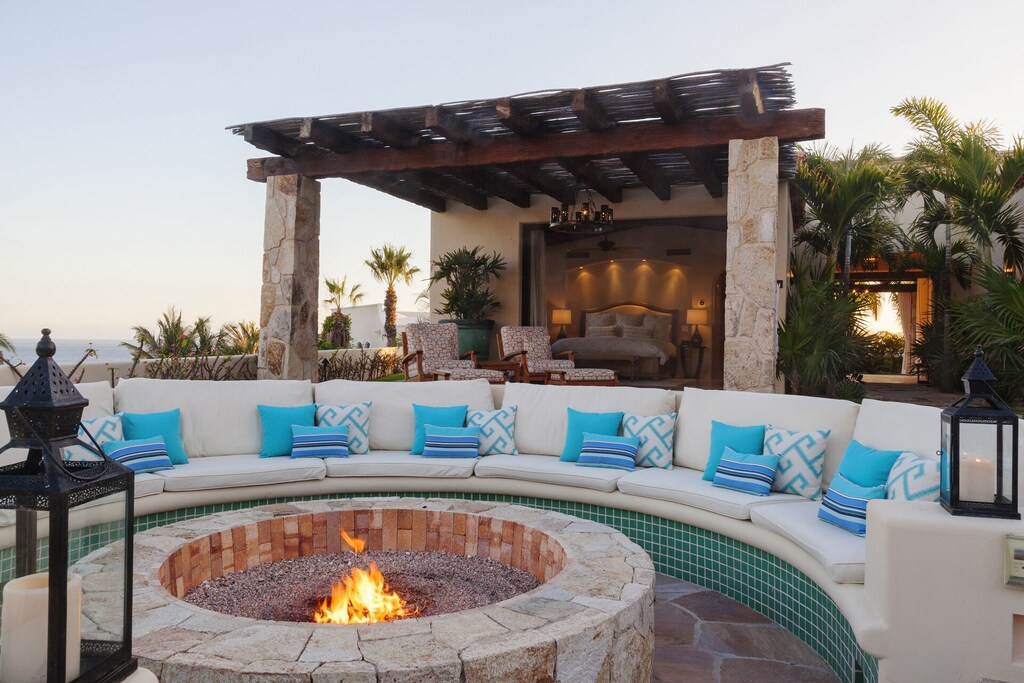 mediterranean-style home with olympic-size pool