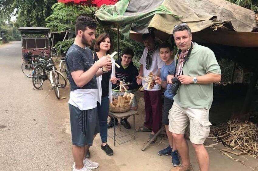 Half day morning bicycle tour to Explore local livelihood and test local snacks
