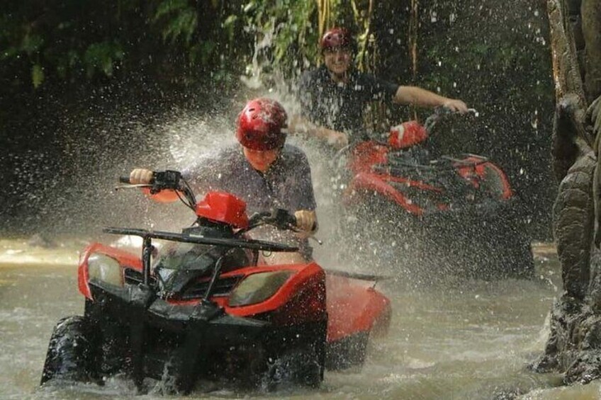 Bali ATV Quad Adventure - Ubud Monkey Forest and Waterfall