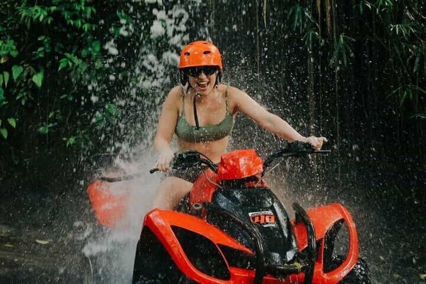Bali ATV Quad Adventure - Ubud Monkey Forest and Waterfall
