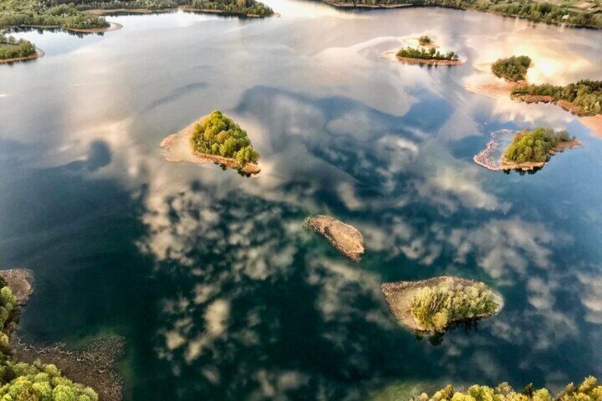 Trakai region is known for the mesmerizing views and painting-like sunsets 