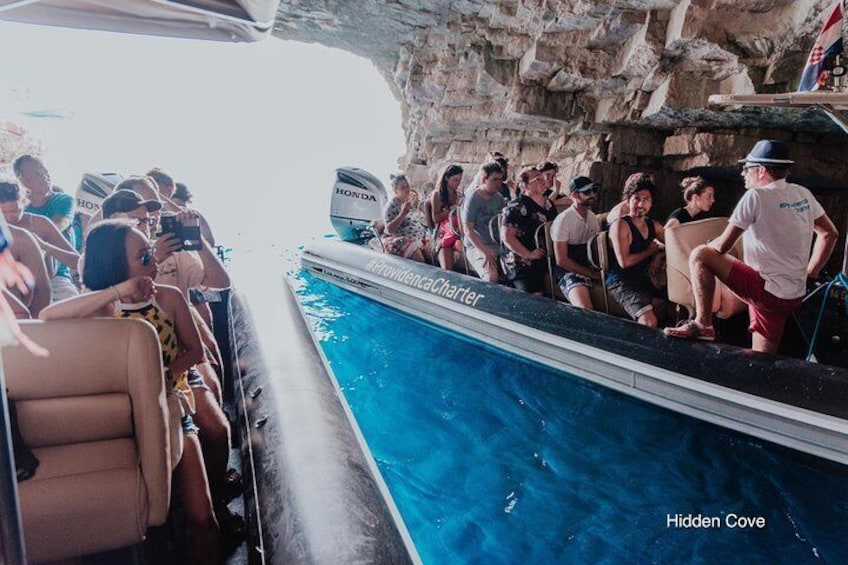 Hidden Cave on island Vis