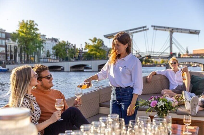 Amsterdam Small Group Canal Cruise w/ Dutch snacks & Onboard Bar