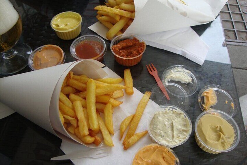 Halfway stop for fries and beer (not included in price other food and drink options available)