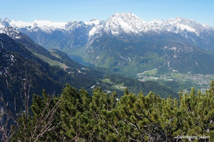 Bavarian Mountains including Berchtesgaden from Salzburg