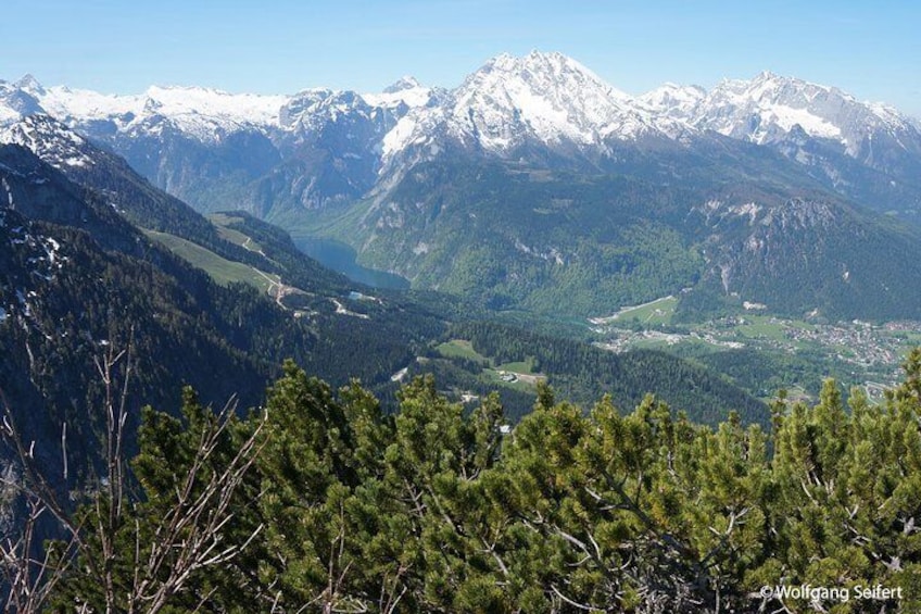 Bavarian Mountains including Berchtesgaden from Salzburg