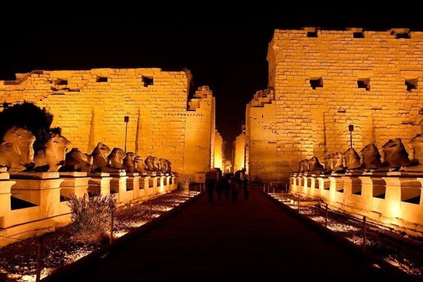 Sound and Light Show At Karnak Temp