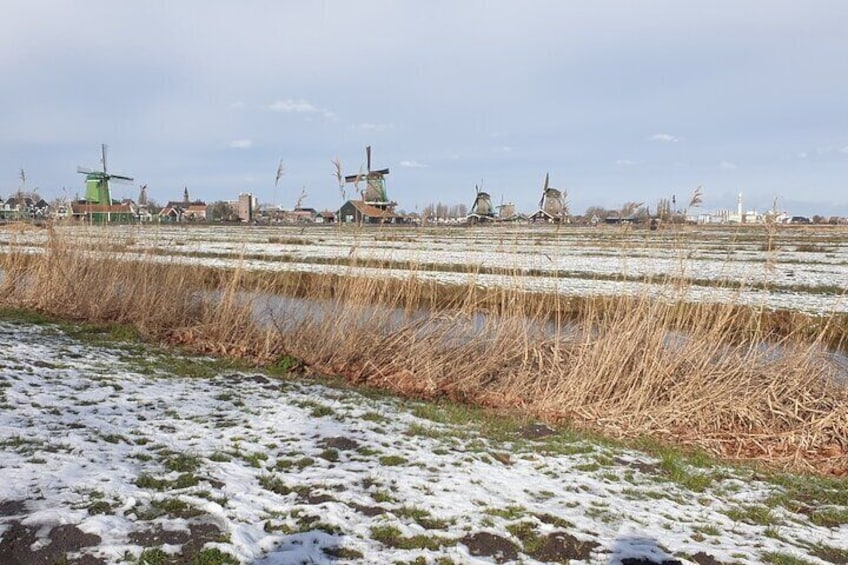 Zaanse Schans in Winter.