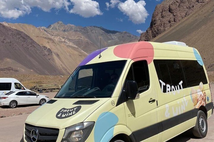 Our Mercedes Mini-bus in Aconcagua Park