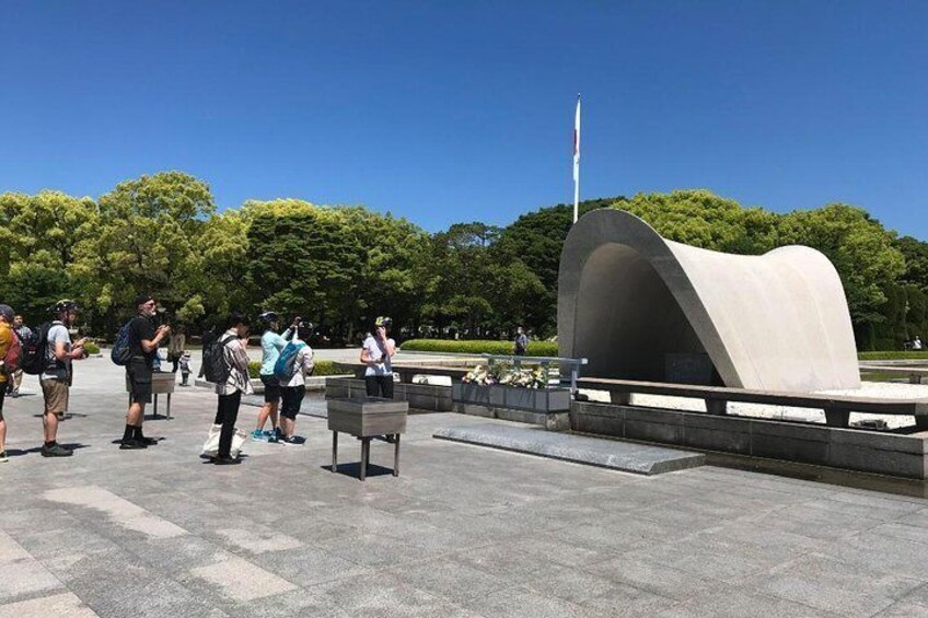 Quiet reflection at the Peace Park