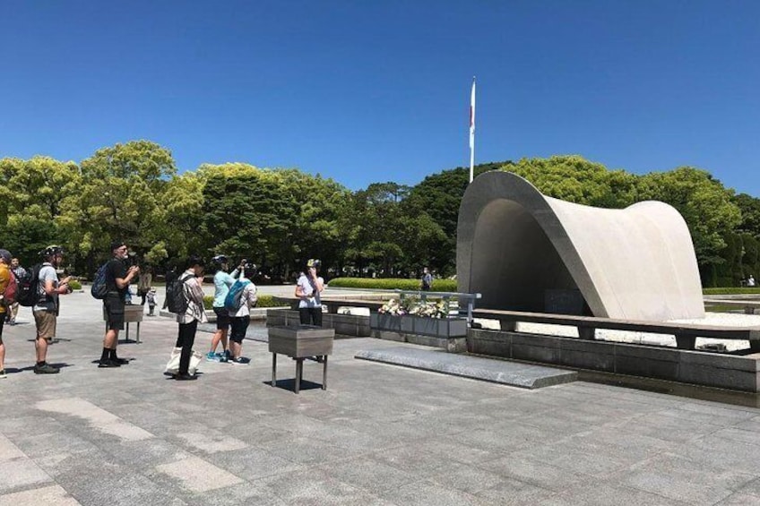Quiet reflection at the Peace Park