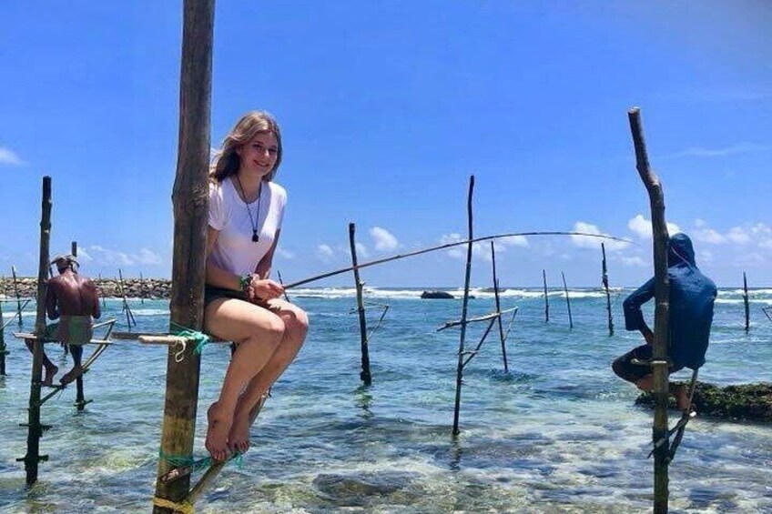 Galle Day Trip with River Safari, Sea Turtle & Stilt Fishermen