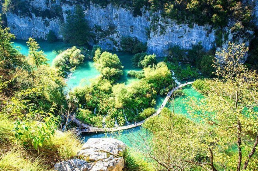 Zagreb to Split Group Transfer with Plitvice Lakes Tour Entrance ticket included