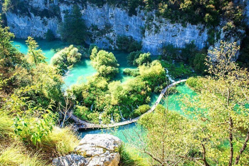 Zagreb to Split Group Transfer with Plitvice Lakes Tour Entrance ticket included