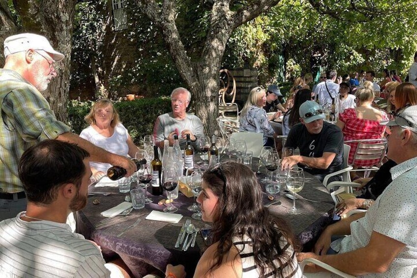 Four course lunch at a vineyard