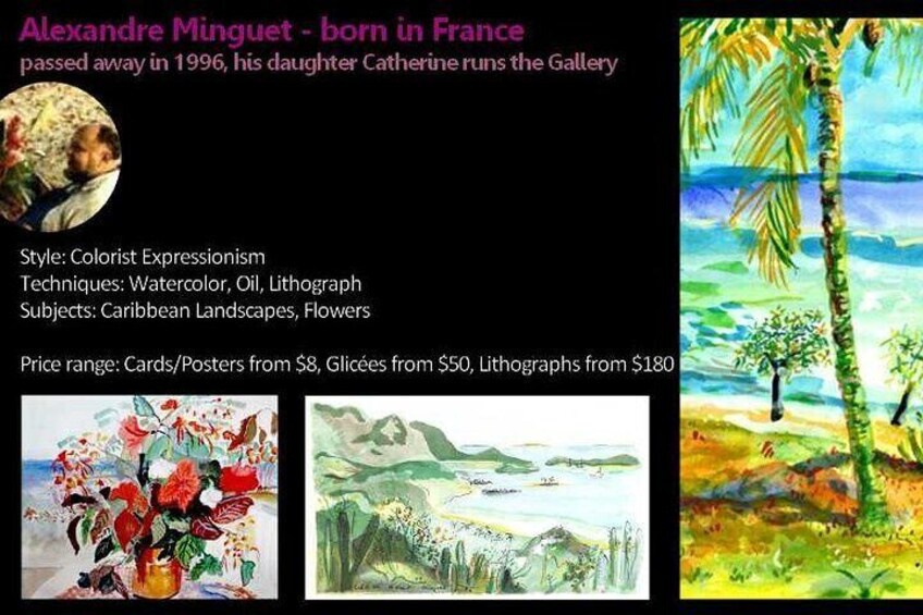 St.Martin - St.Maarten: Small Group, Visit Our Artists, Art Tour