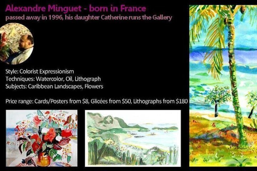 St.Martin - St.Maarten: Small Group, Visit Our Artists, Art Tour