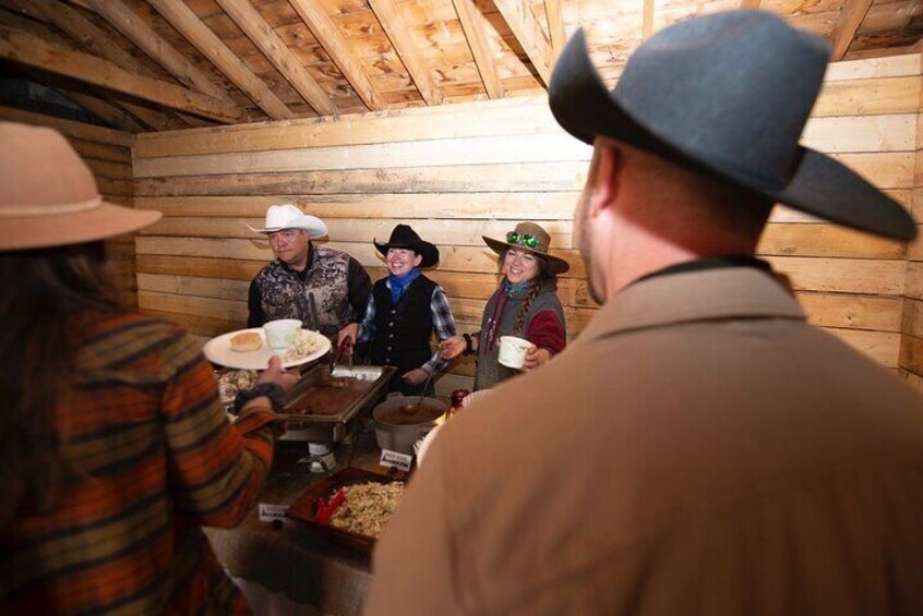 Covered Wagon Ride in Banff with Western Cookout