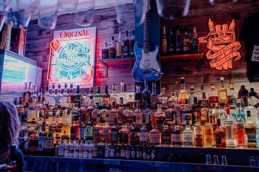 We visit bars with the best selection of alcohols