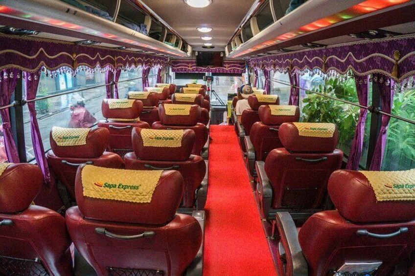 Sapa Limousine 28 Seats Bus From Hanoi To Sapa Or Return