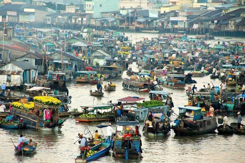 1-day Cai Rang Floating Market With Sweet Chocolate Taste Private Tour