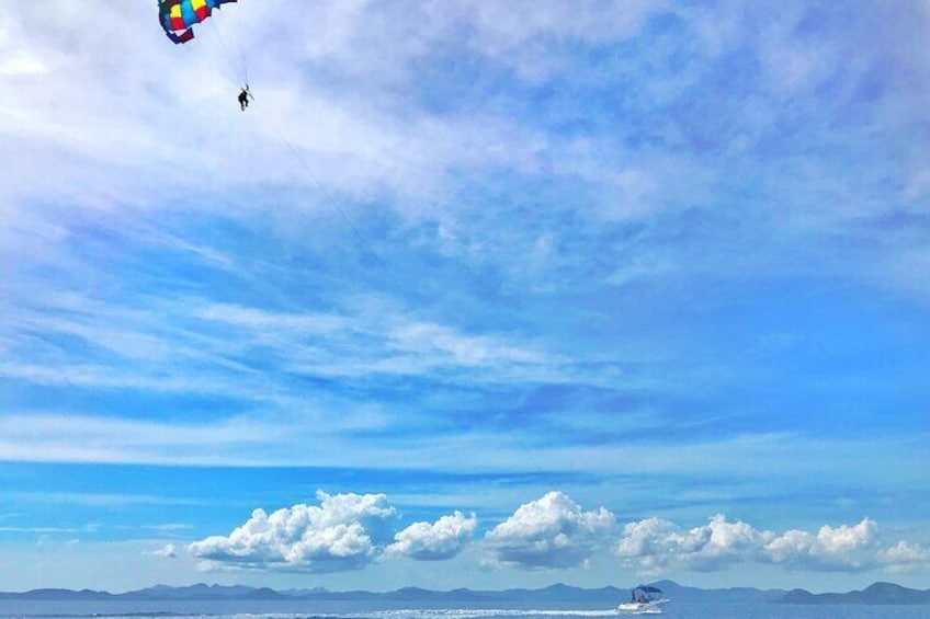 Parasailing at Royal Island Watersports Coron Palawan