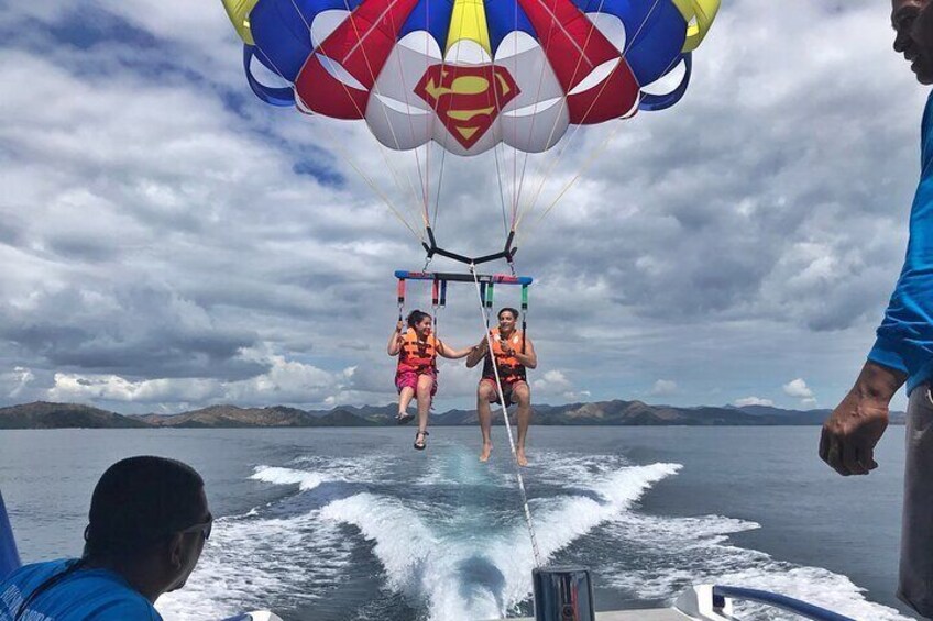 Parasailing at Royal Island Watersports Coron Palawan