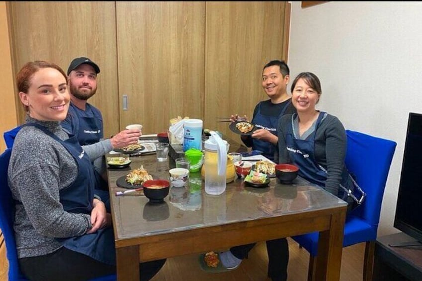 Osaka local food and Japanese cuisines cooking experience