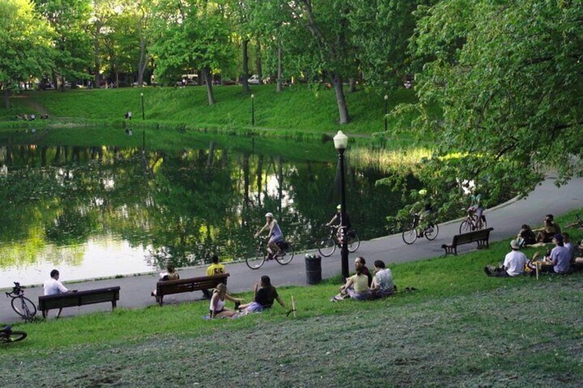 3Hr Montreal Architecture Bike Tour with regular or E-bikes Beer & wine included