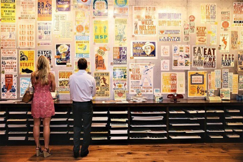 Nashville's Hatch Show Print Guided Print Shop Tour with Souvenir Poster