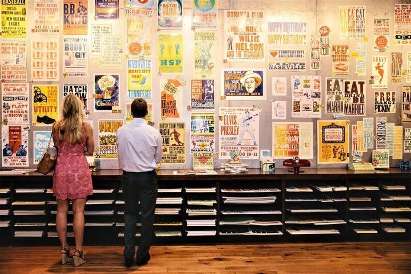 Hatch Show Print Studio Tour & Country Music Hall of Fame Combo
