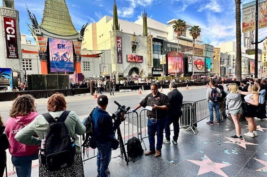 Explore the Hollywood Walk of Fame and get a chance to see a Special Movie Premiere at the Chinese Theatre.