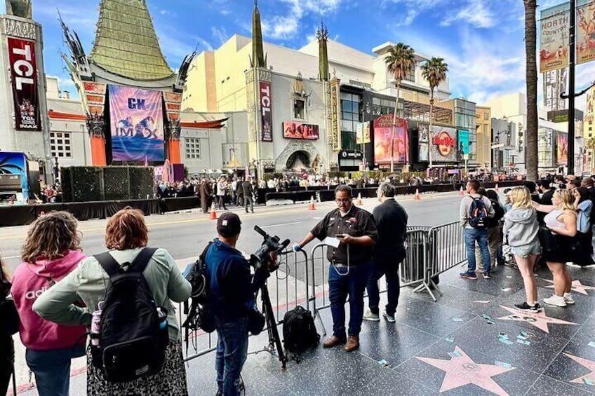 Explore the Hollywood Walk of Fame and get a chance to see a Special Movie Premiere at the Chinese Theatre.
