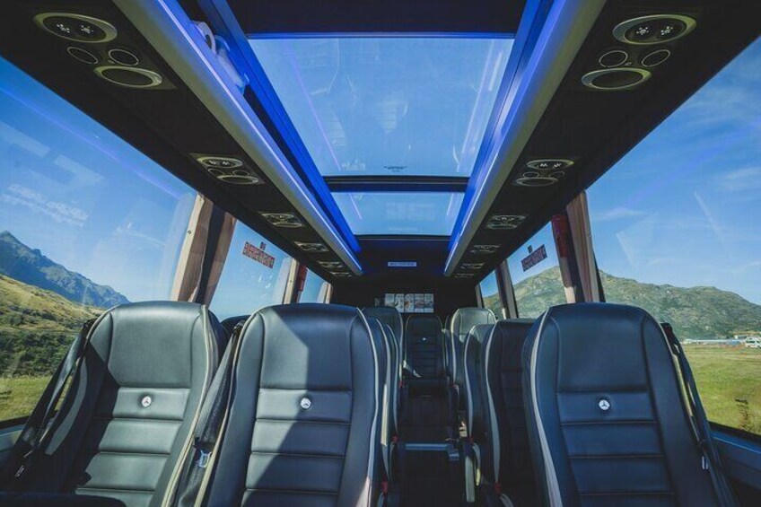 Comfortable, premium interiors. Small group, award-winning experiences