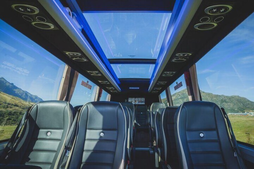 Comfortable, premium interiors. Small group, award-winning experiences