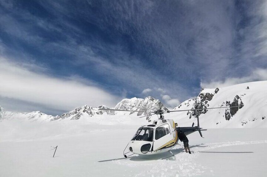 Franz Josef Glacier and snow landing (allow 20 minutes - departs Franz Josef)