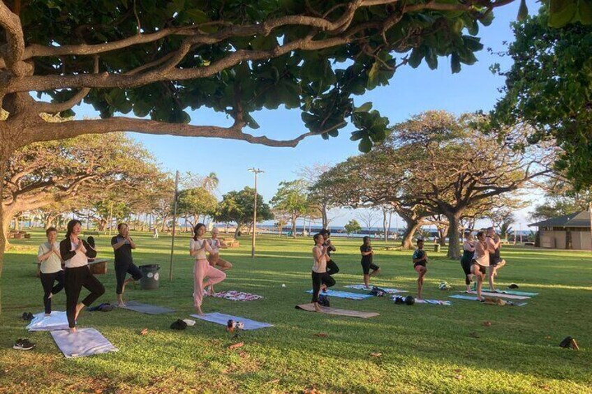 Sunset Yoga Flow by Yoga Love Mana in Honolulu, Hawaii