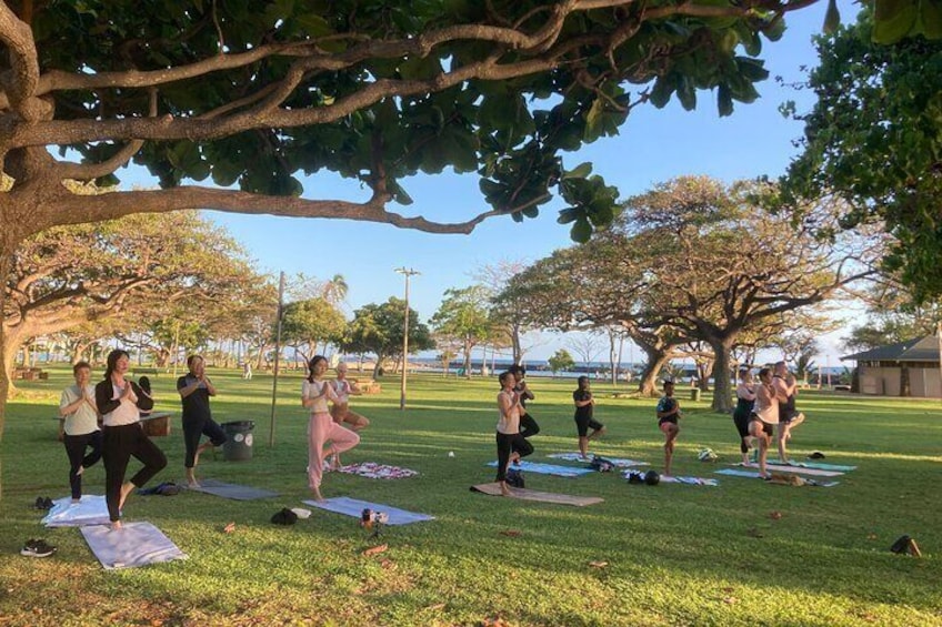 Sunset Yoga Flow by Yoga Love Mana in Honolulu, Hawaii