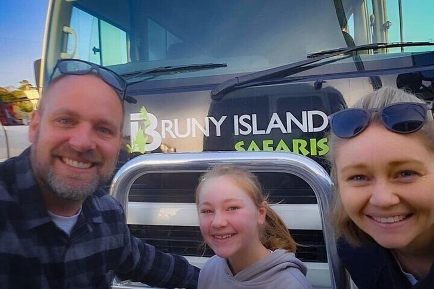 Bruny Island Safaris buses. 