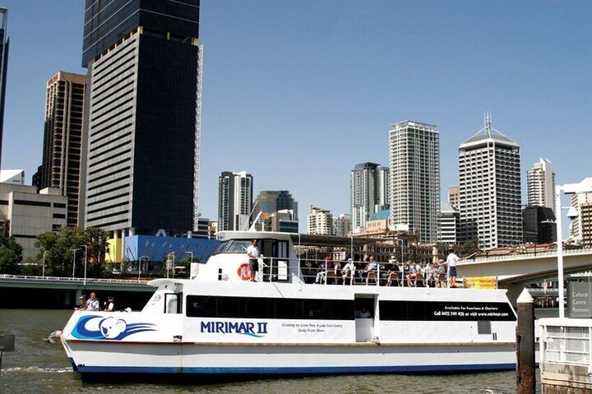 Lone Pine Koala Sanctuary Admission with Brisbane River Cruise