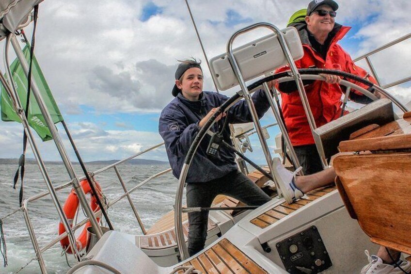 Everyone gets a go on the wheel