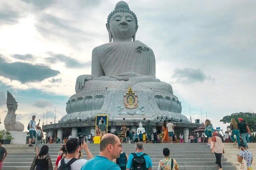 The Big Buddha in Phuket, Thailand, is a majestic 45-meter-tall statue of Lord Buddha, perched atop Nakkerd Hill, offering panoramic views of the island