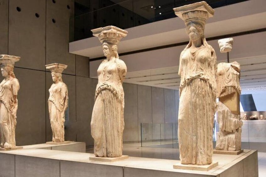 Caryatids in The Acropolis Museum