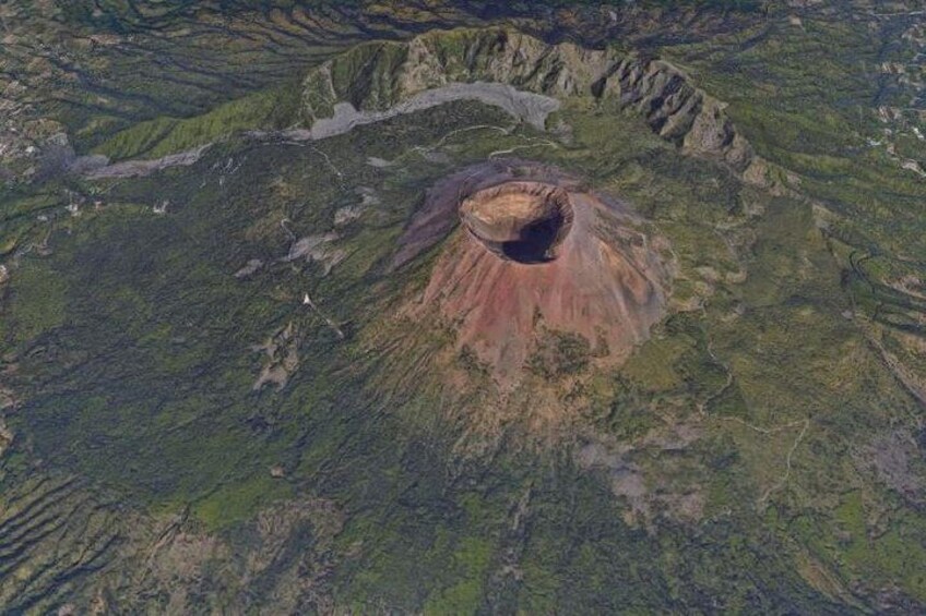 Mount Vesuvius - Top view.