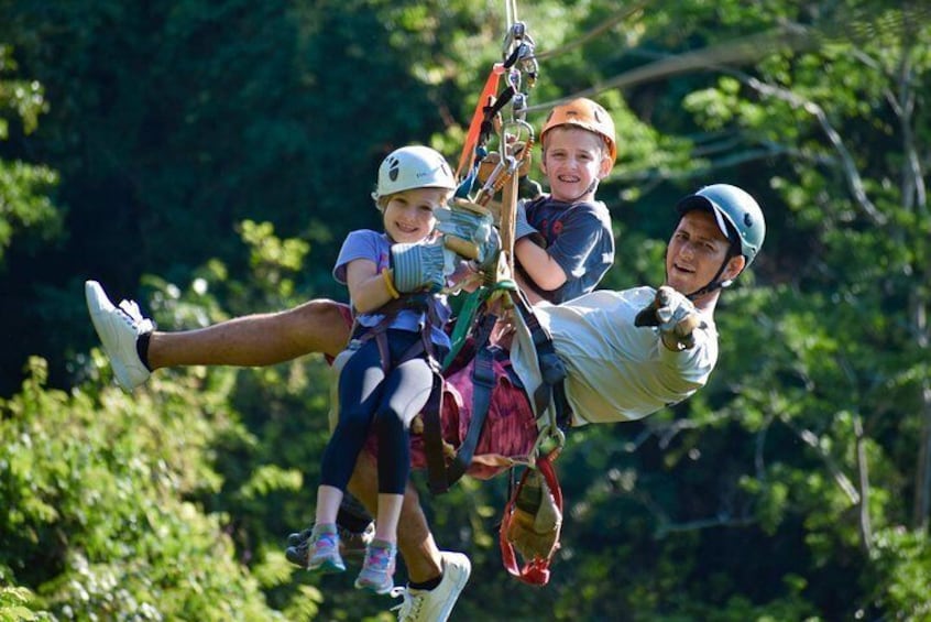 Roatan Shore Excursion: Zip 'n' Dip Canopy Tour