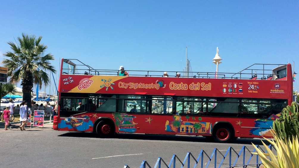 Hop on hop off bus in Benalmadena