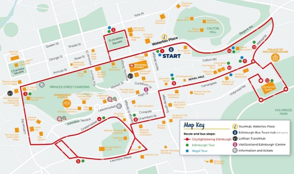 City Sightseeing Edinburgh Hop-On Hop-Off Bus Tour