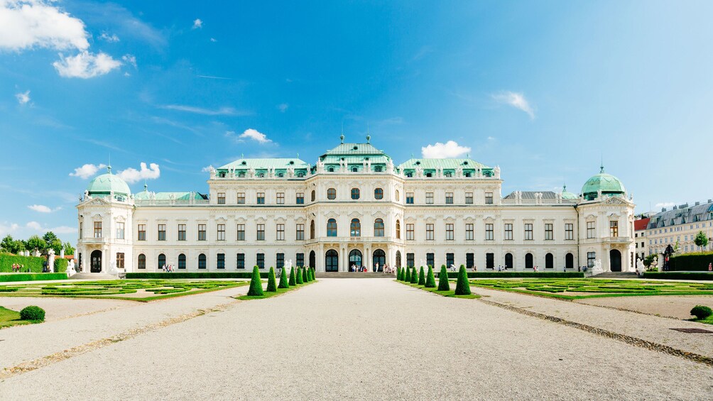 Exterior of Belvedere Palace in Vienna